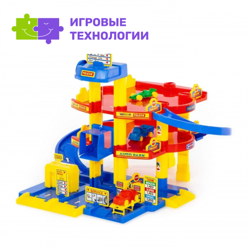 Парковка Auto Park, многоуровневая, с машинами