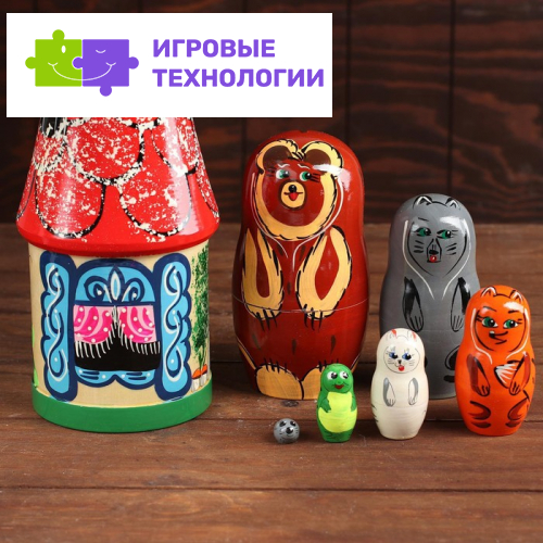 Матрёшка «Теремок» 7 персонажей, МИКС