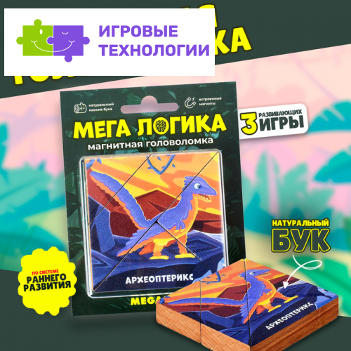 Магнитная головоломка по системе раннего развития «Археоптерикс»