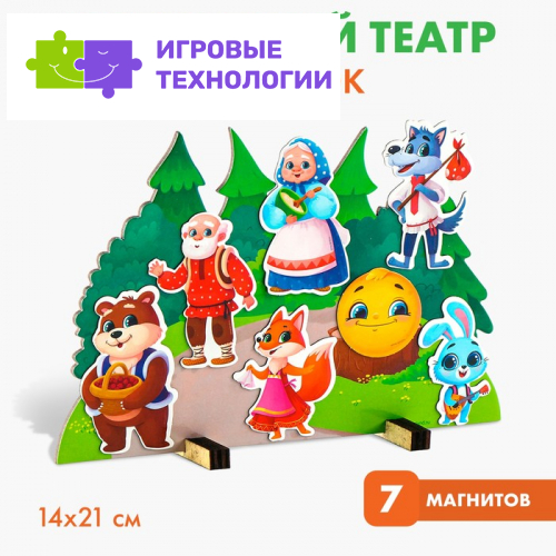 Набор развивающих магнитов. Театр по мотивам русской народной сказки «Колобок»