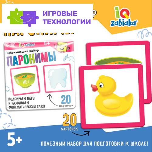 Развивающий набор «Паронимы»