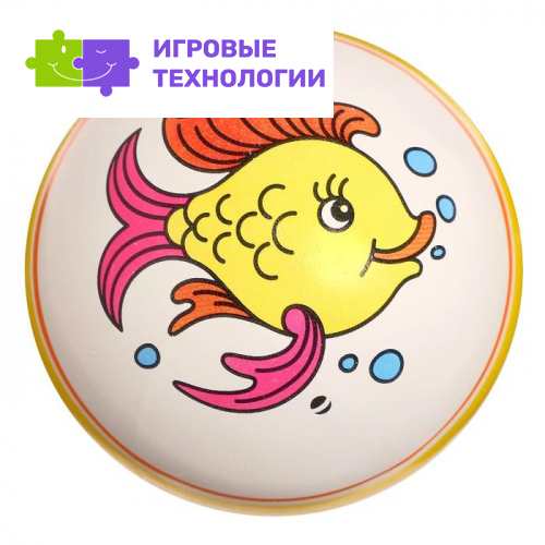 Мяч резиновый, диаметр 10 см, с рисунком, МИКС