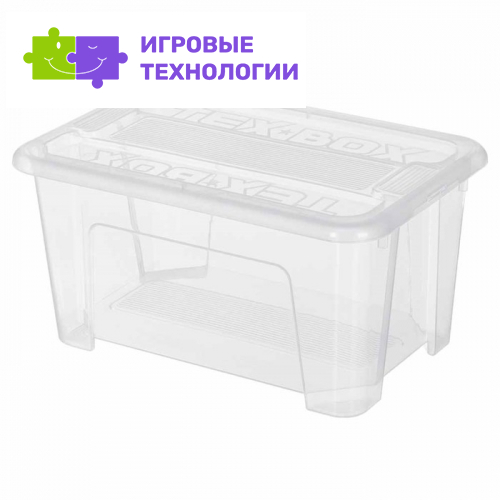 Ящик универсальный TEX-BOX, 4.5 л., бесцветный, 28×18.3×14 см