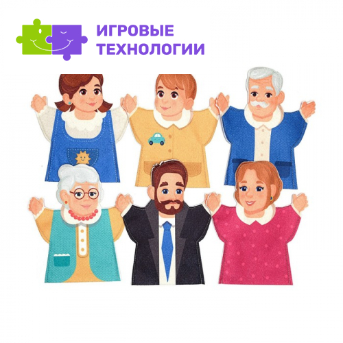 Игра-конструктор «Семья», 6 деталей