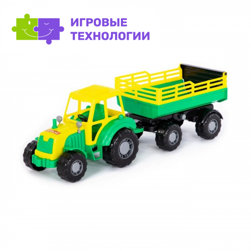 Трактор с прицепом №2 «Алтай», цвета МИКС